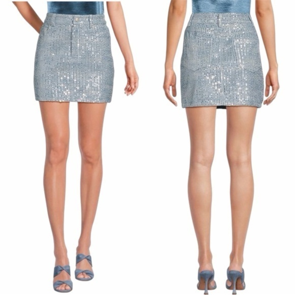 New Walter Baker Sequin Mini Skirt